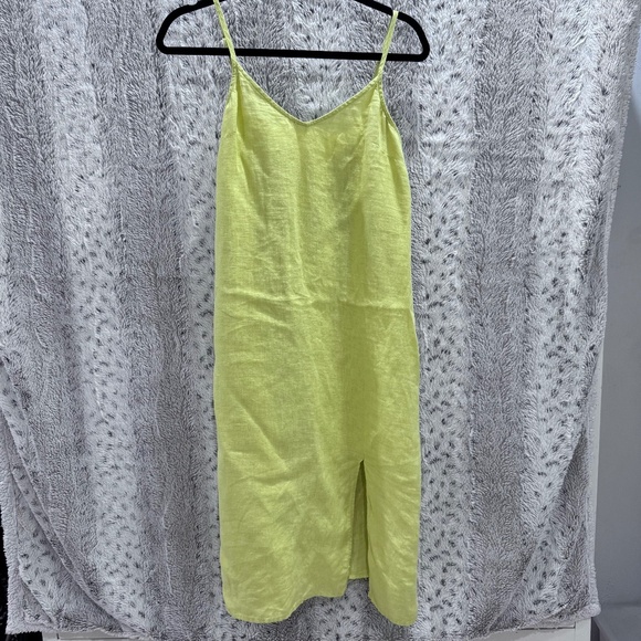 Yellow Linen Dress - Picture 1 of 5